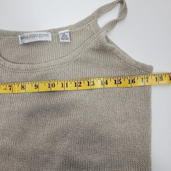 Valerie Stevens Petites Women's 100% Cotton Neutral Knit Tank Top in a Size PL - Picture 11 of 12